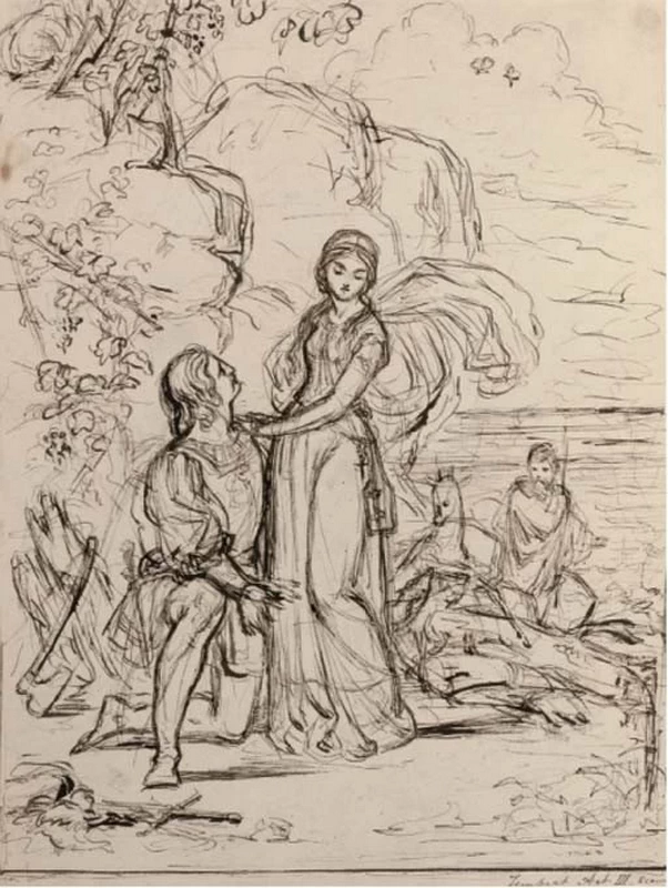 Prospero, Miranda e le ninfe